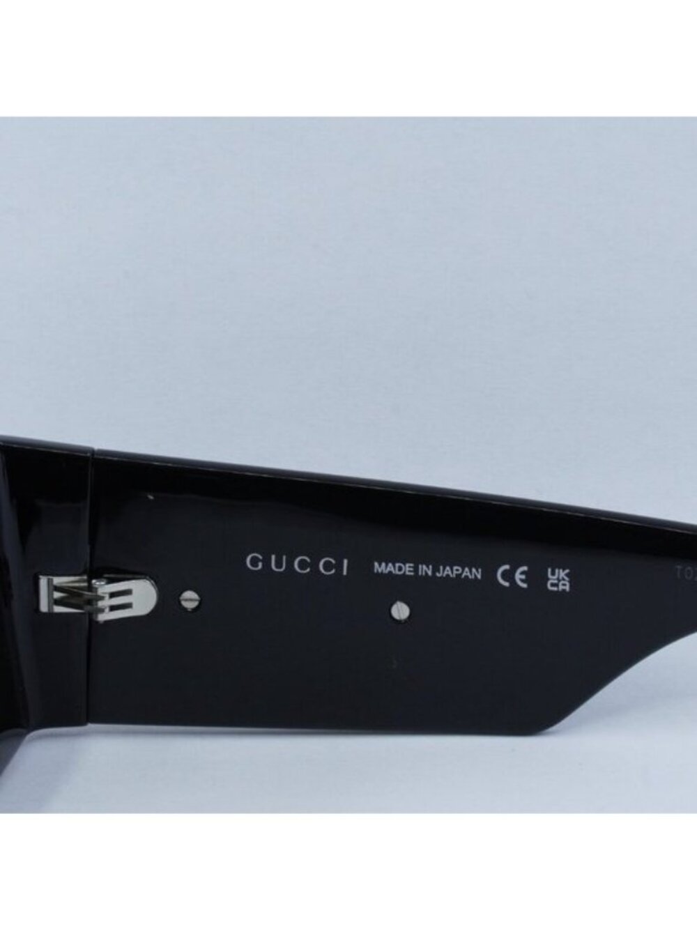 Gucci GG1646S 001 Sunglasses Black Rectangle Frame, Grey Lenses - Picture 5 of 11